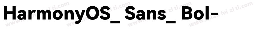 HarmonyOS_ Sans_ Bol字体转换